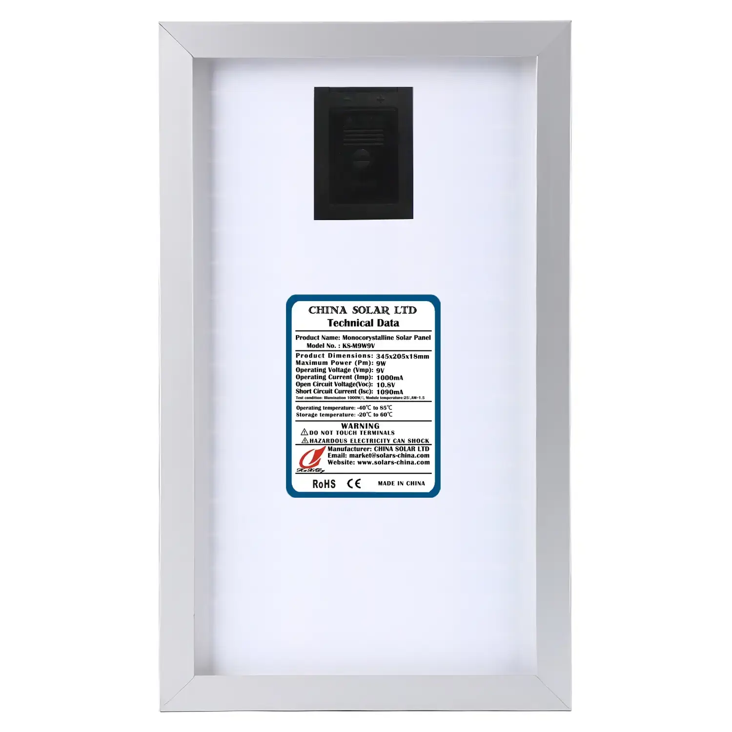 Photovoltaik SolarModul 9W