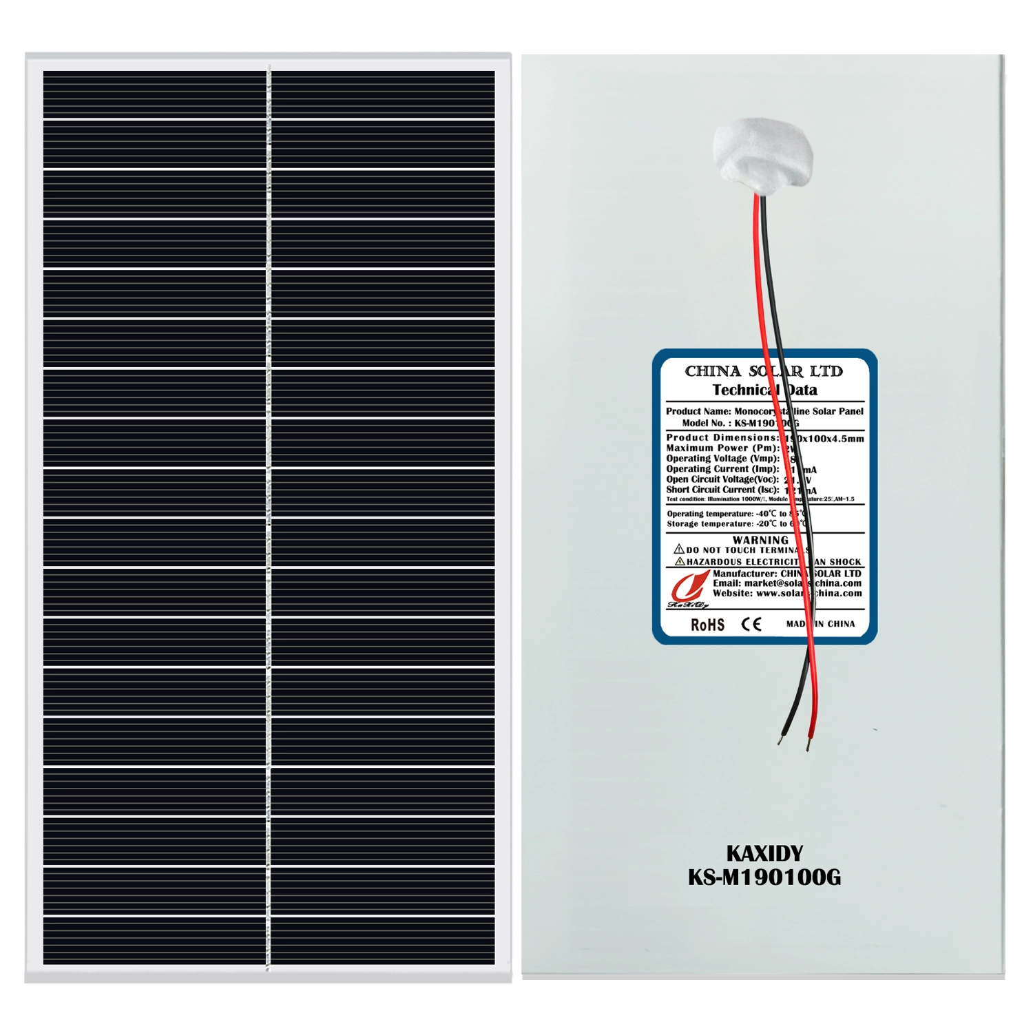 Photovoltaik Solarpanel 2W