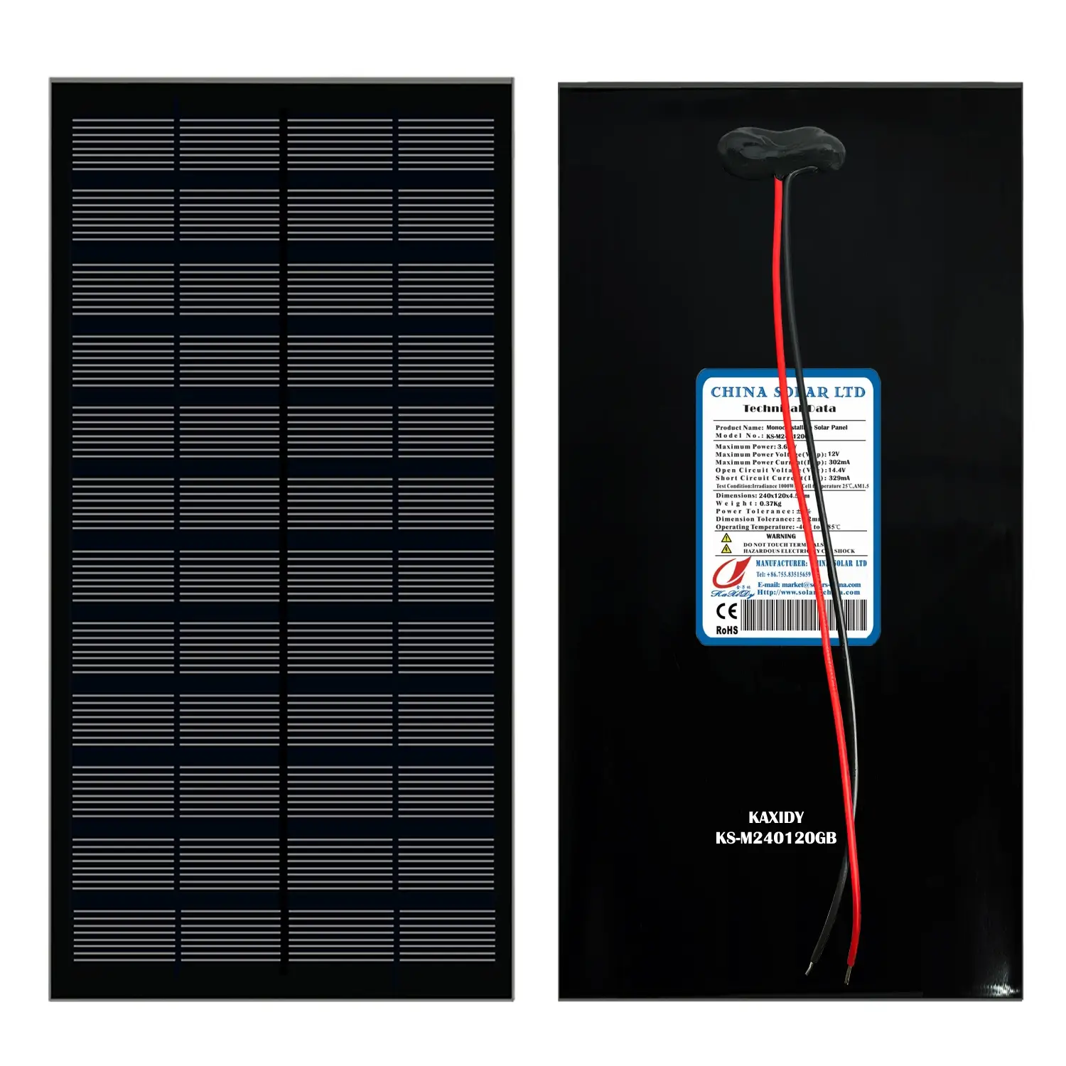 Schwarz Solarmodul