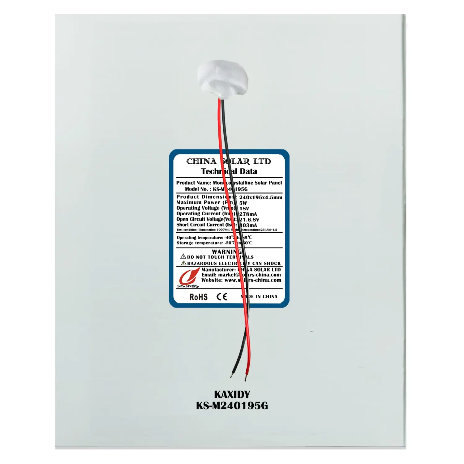 Pannello Fotovoltaico 5W