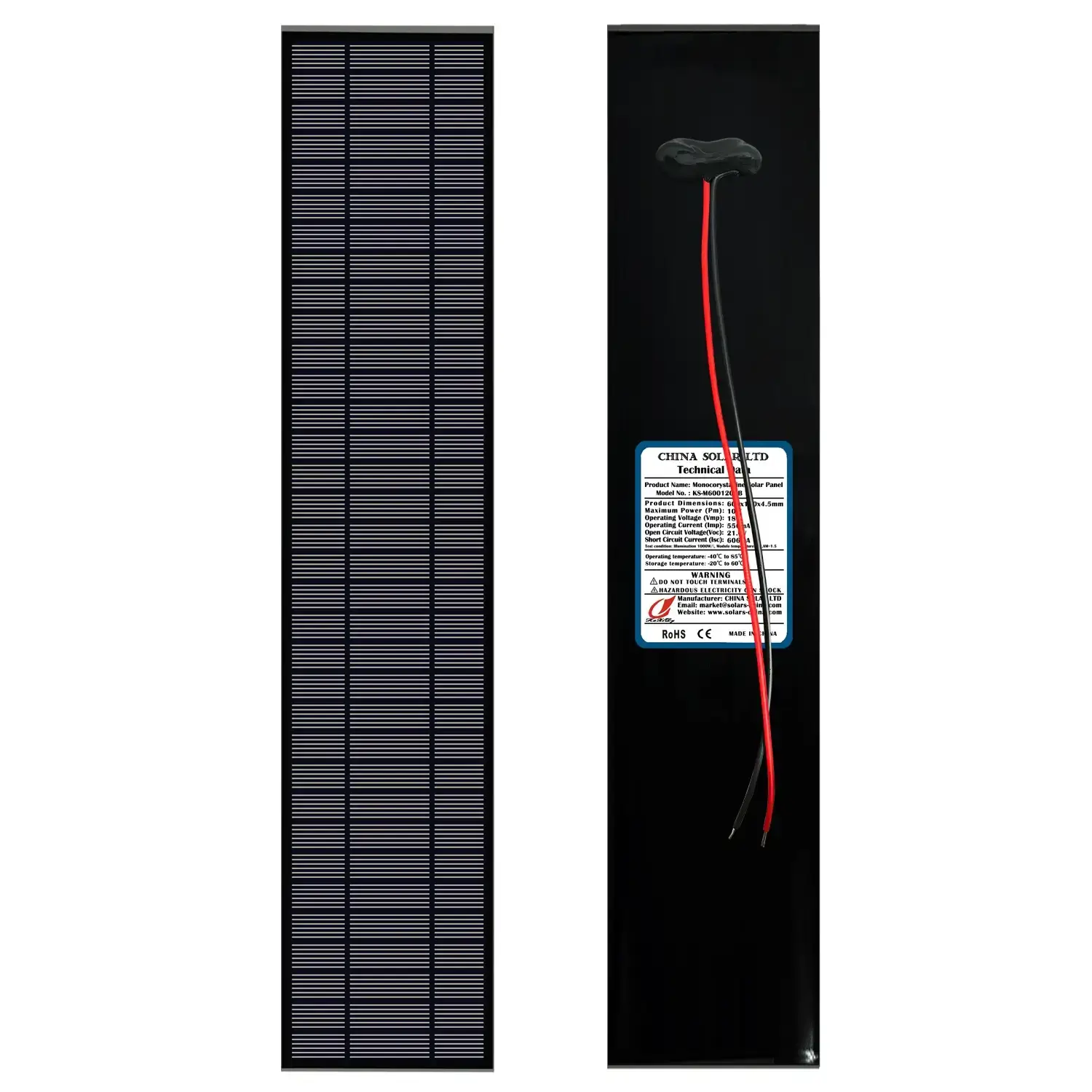 10W Monokristallines Solarpanel